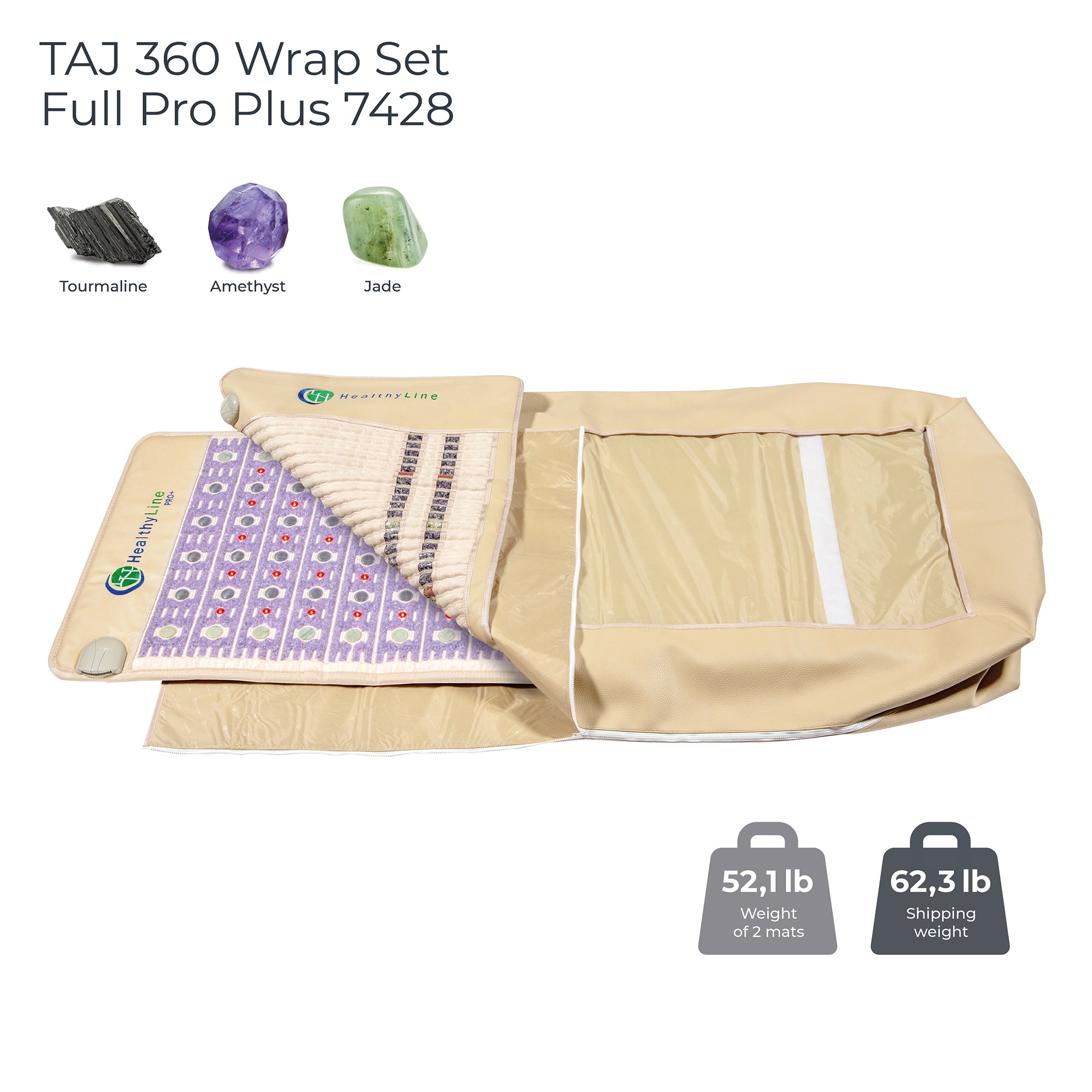 360 Wrap Set TAJ (New Edition) & SOFT Full Pro PLUS 7428 | Photon PEMF InfraMat Pro®