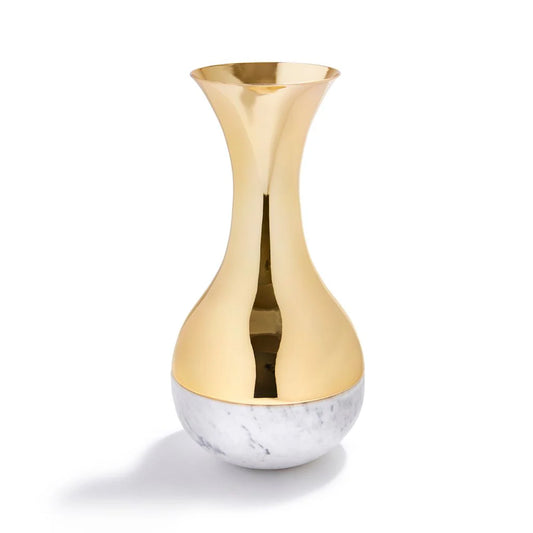 Coluna Dual Vase, Marble & Gold: Back In Stock!