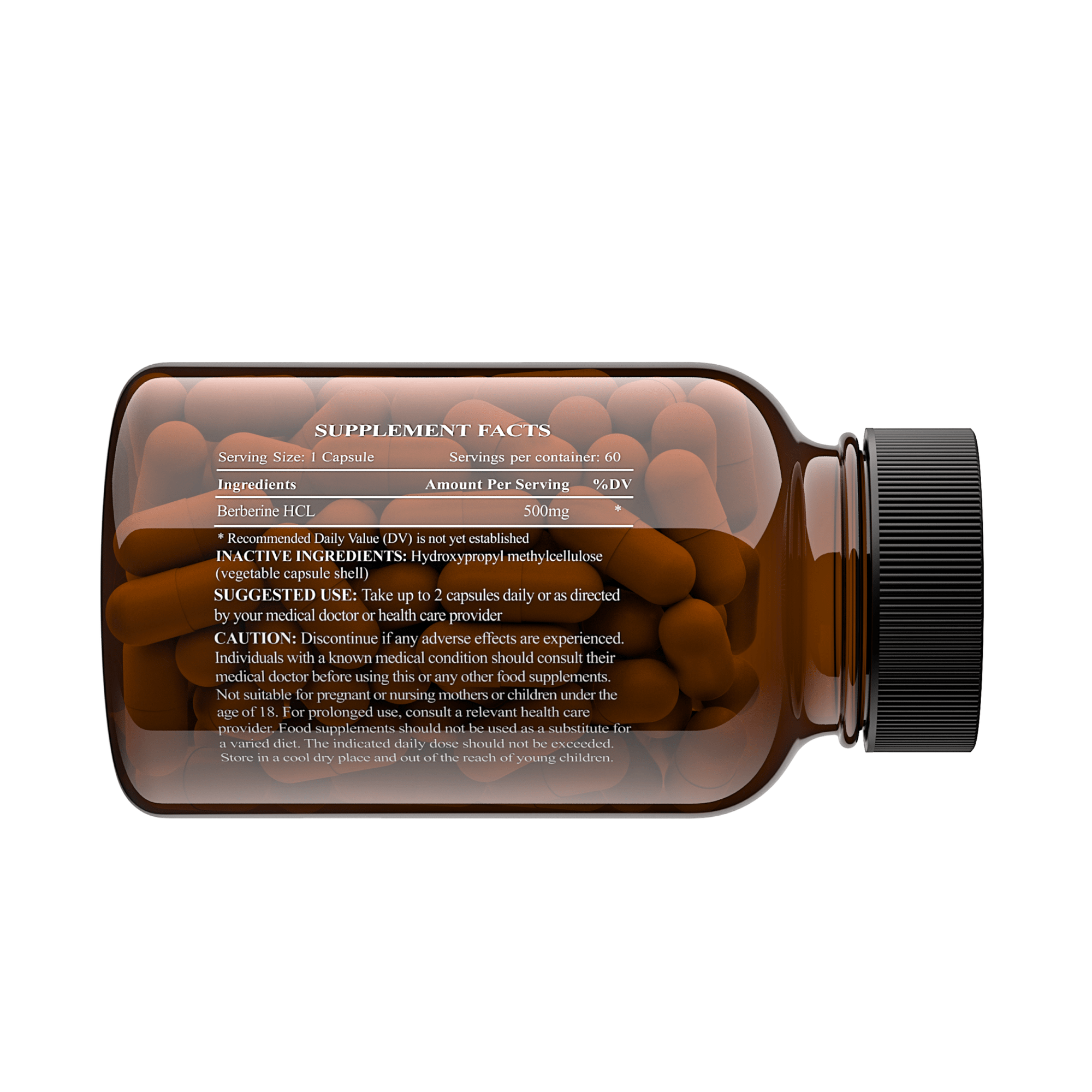 Support wellness with Berberine 500mg capsules. Enhance blood sugar control, metabolism, and gut health with potent plant-based benefits.
