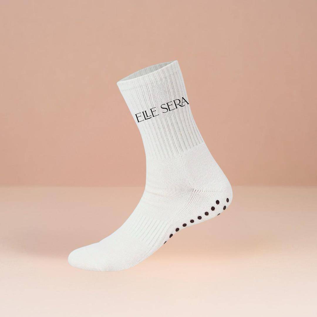 Elle-Sera White Elle Sera Pilates Socks