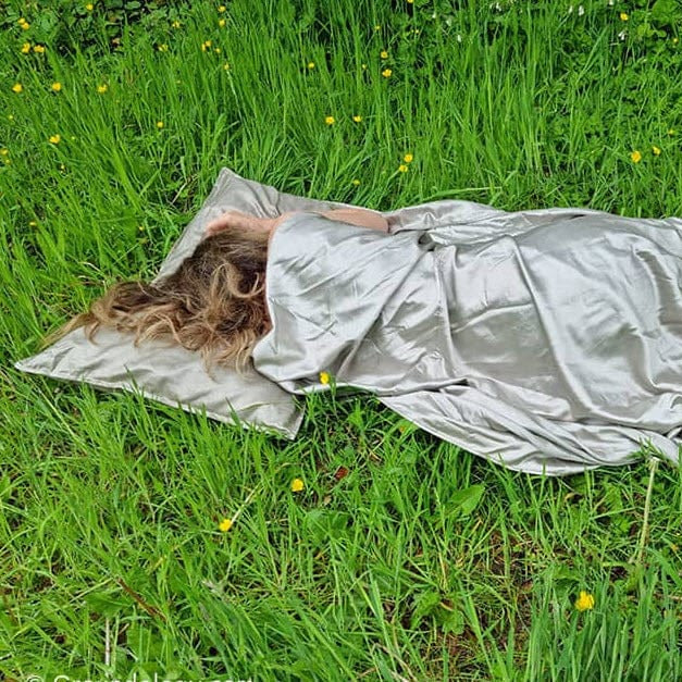 Grounded Wellness Wellness Grounding SoftSilver™ Sheet Kit Nighttime Earthing
