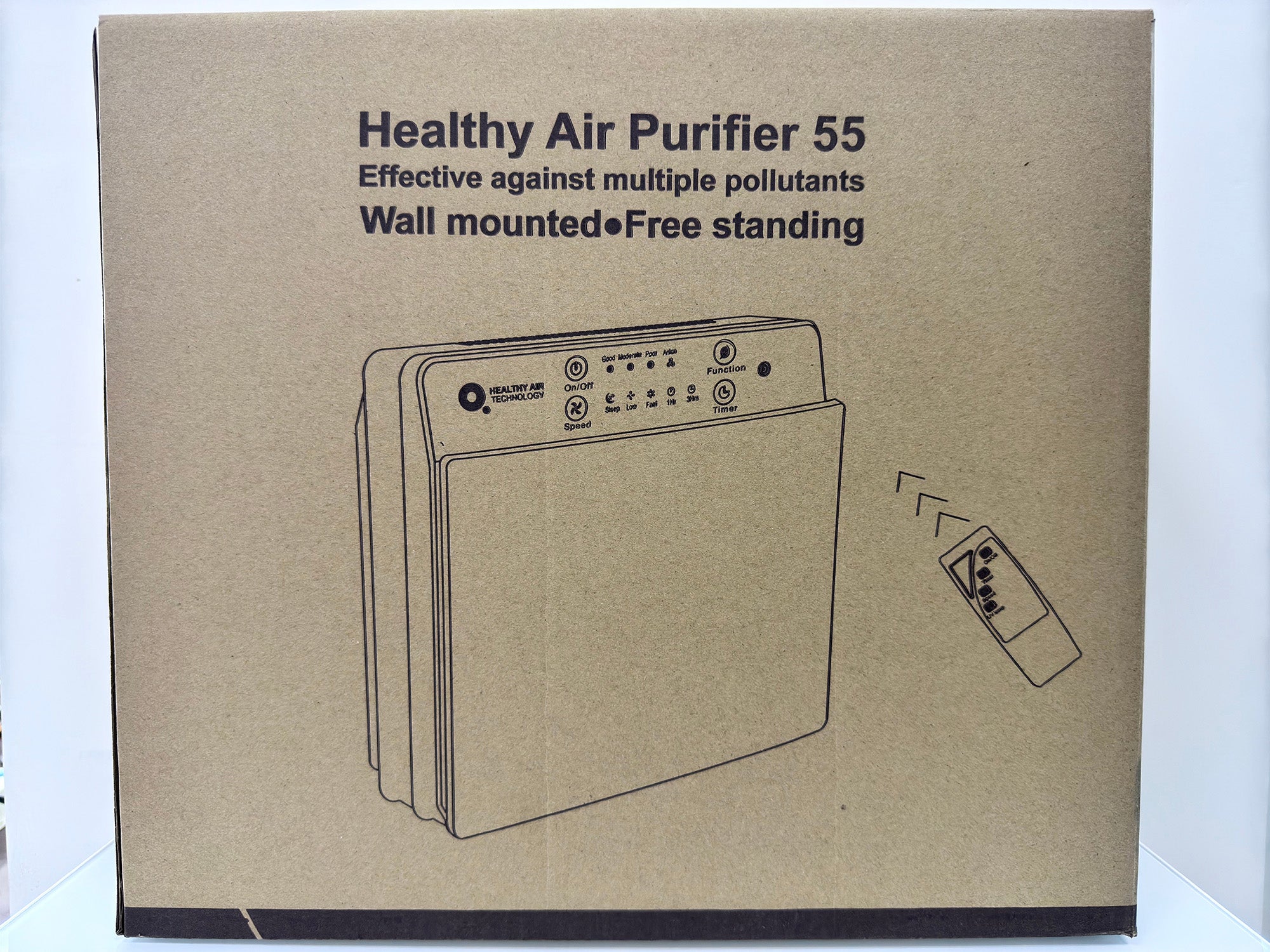 Healthy Air Technology Breathe Healthy Air Compact HA55-WM – Portable Air Purifier (Wall-Mounted or Free-Standing)