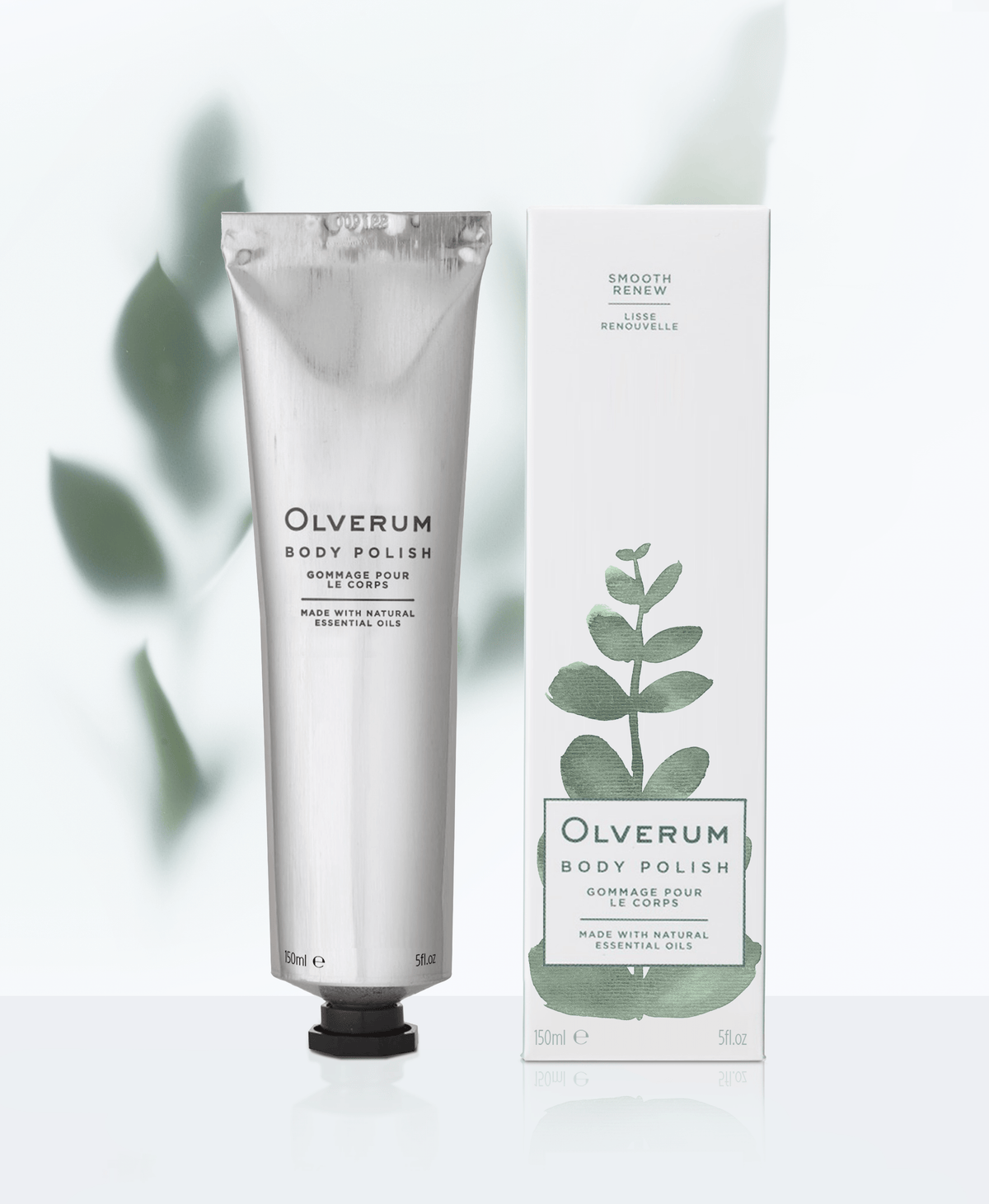 Rejuvenate with Olverum Body Polish 150ml. This dual-action body exfoliator smoothens and purifies with papaya enzyme and bamboo for glowing skin.