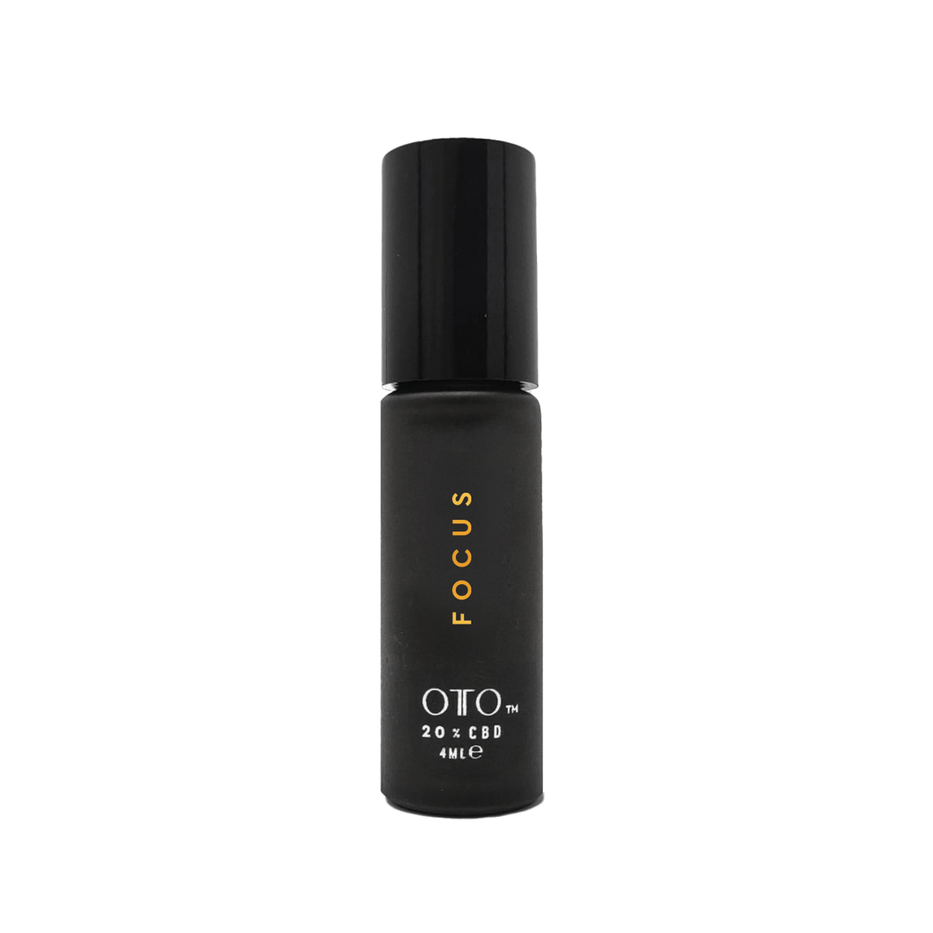 Mini Focus Roll-on - CBD Aromatherapy in sleek black 4ml bottle by OTO, designed for fast-absorbing calm and portable mental clarity boost.