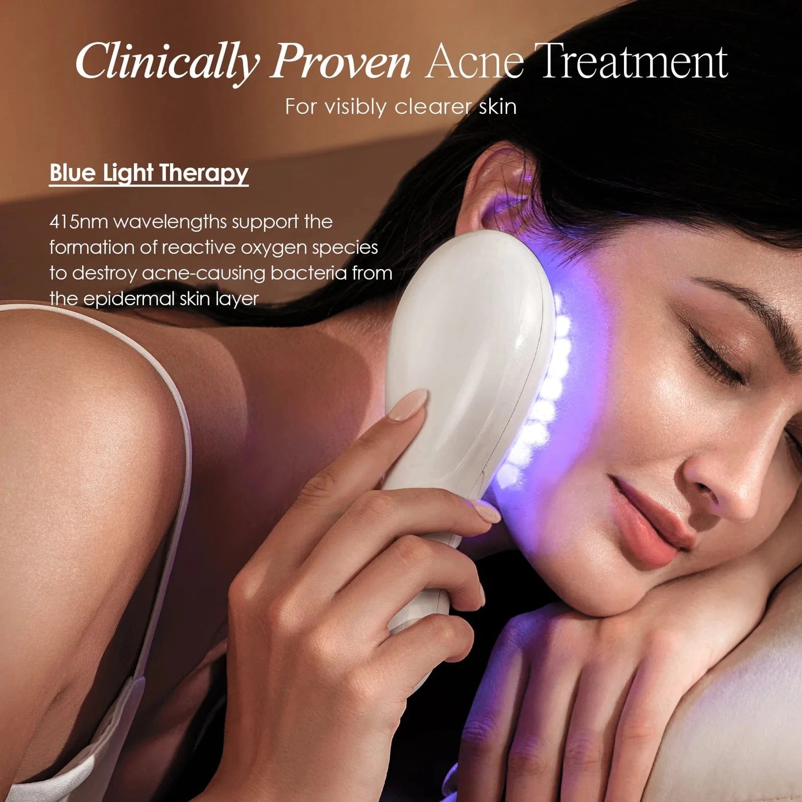 Project E Beauty Skin Care LumaGlow Blue | Anti-Acne LED Light Therapy Wand