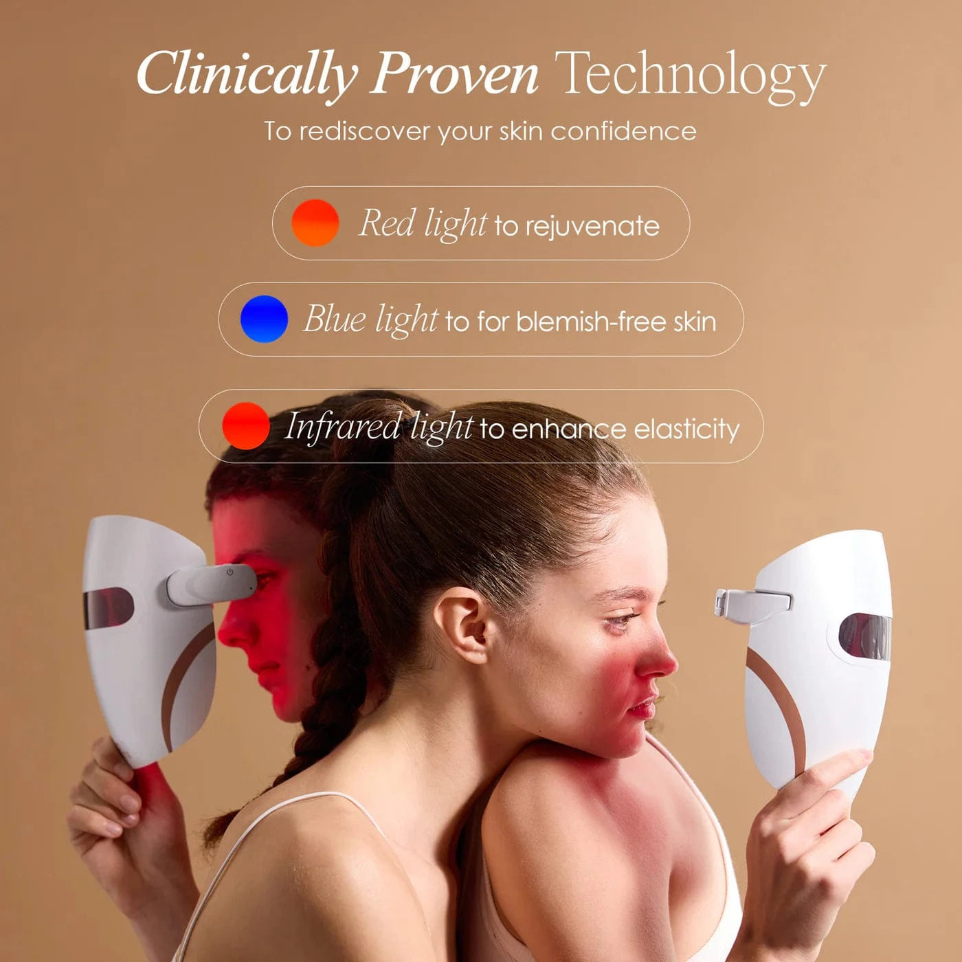Project E Beauty Skin Care Lumamask Pro | LED Light Therapy Face Mask