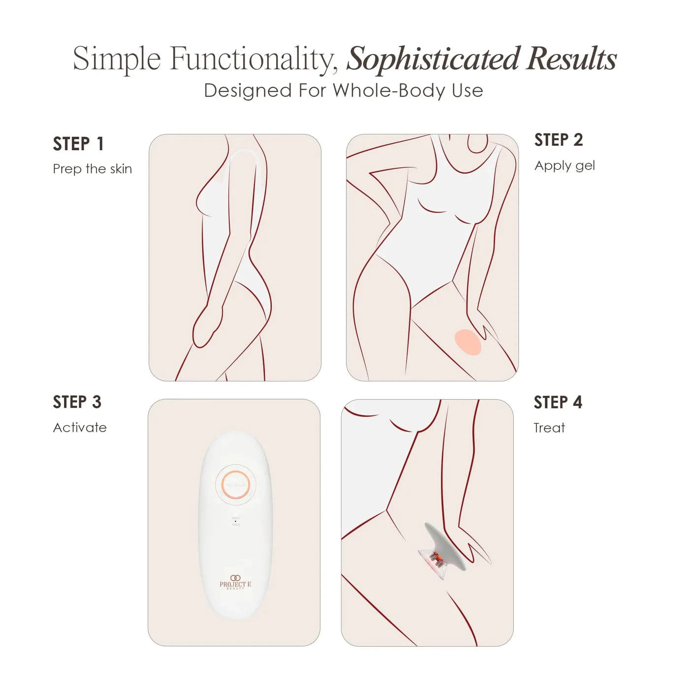 Project E Beauty Skin Care SERA | Vacuum Body Contour Device