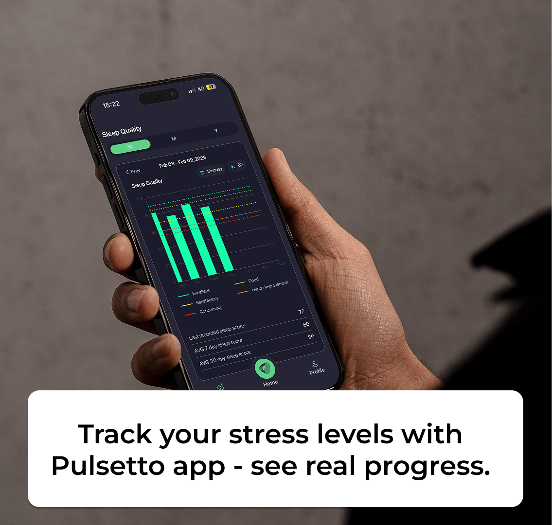 Experience calm with the Pulsetto vagus nerve stimulator, promoting relaxation in 4 minutes, part of our Curated Partner collection.