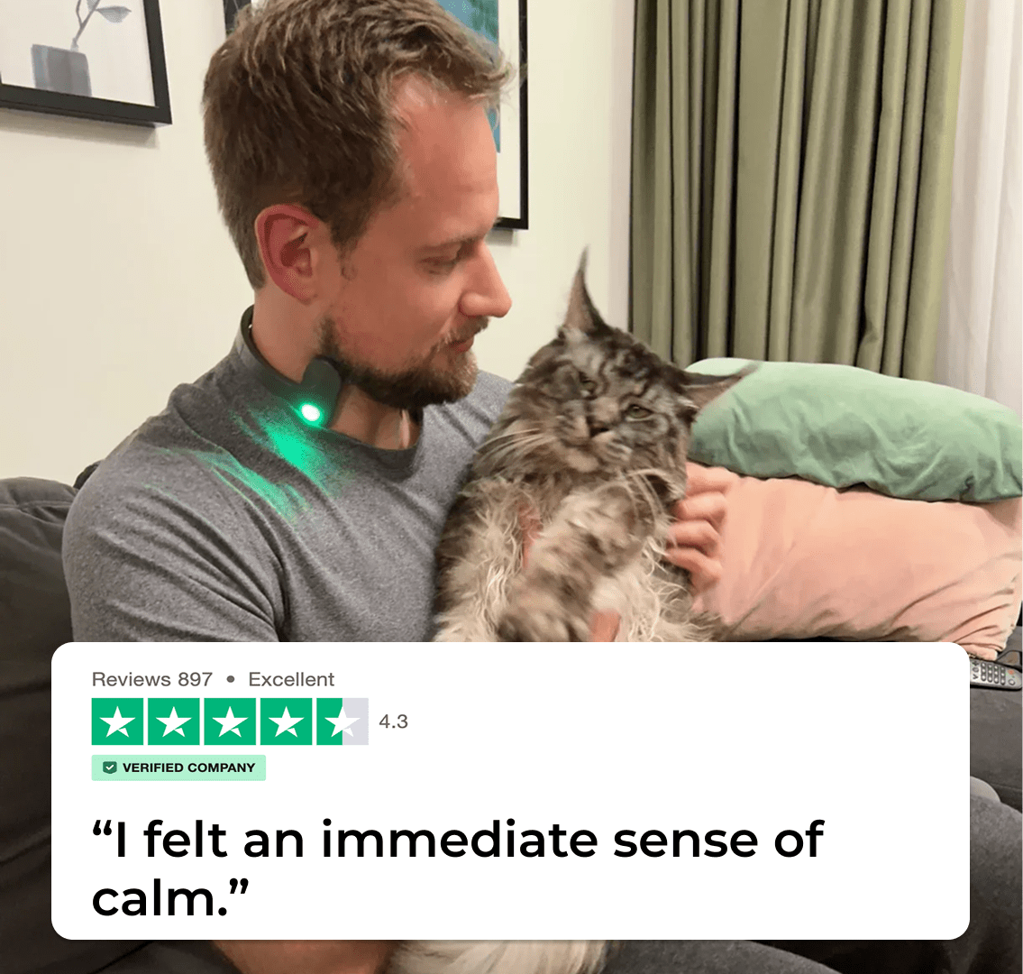 Experience tranquility with the Pulsetto Vagus Nerve Relaxation Device. Achieve calmness and balance in minutes for enhanced well-being.