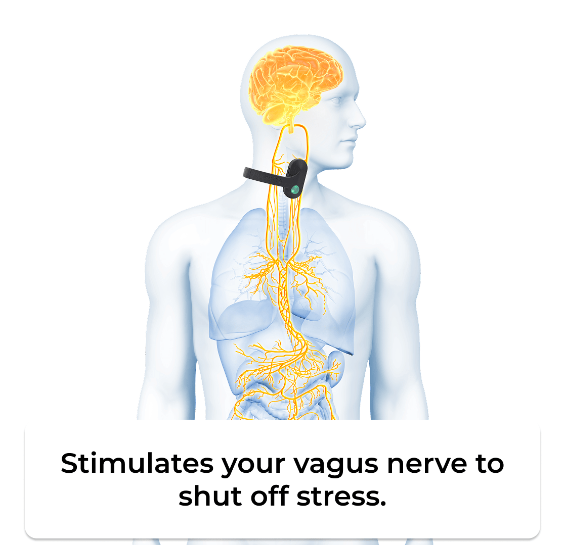 Experience tranquility with the Pulsetto Vagus Nerve Relaxation Device. Achieve calmness and balance in minutes for enhanced well-being.